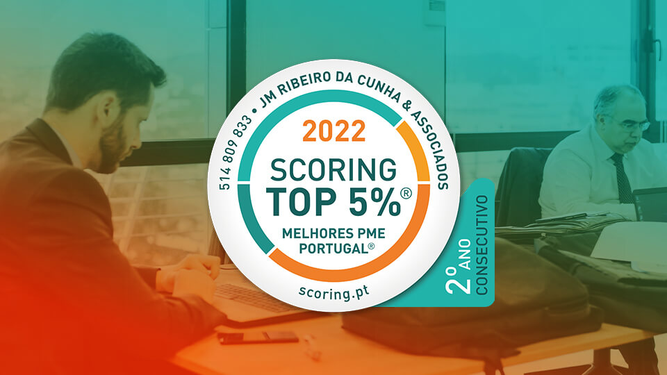 JM Ribeiro da Cunha & Associados distinguida Top 5% Melhores PME