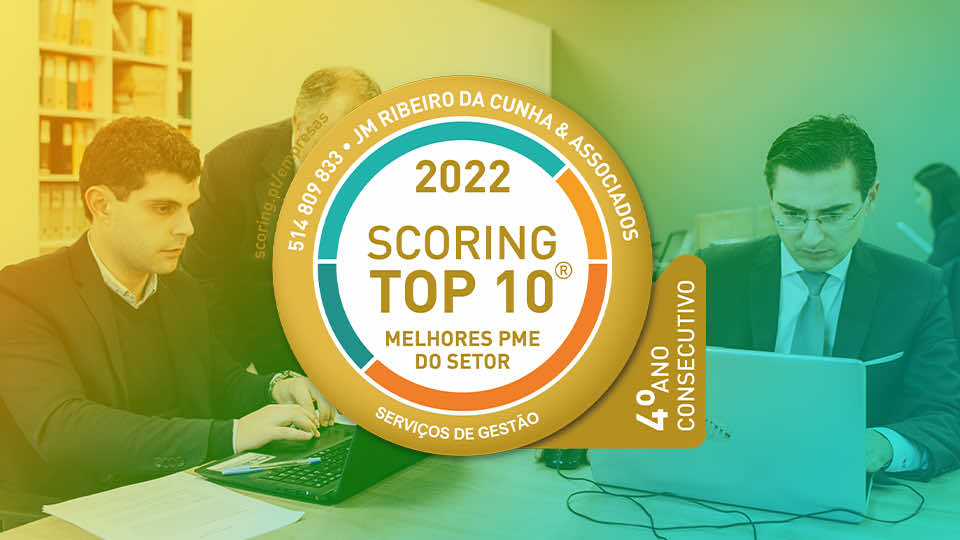 JM Ribeiro da Cunha & Associados volta a integrar o índice Scoring TOP 10 Melhores PME do Setor