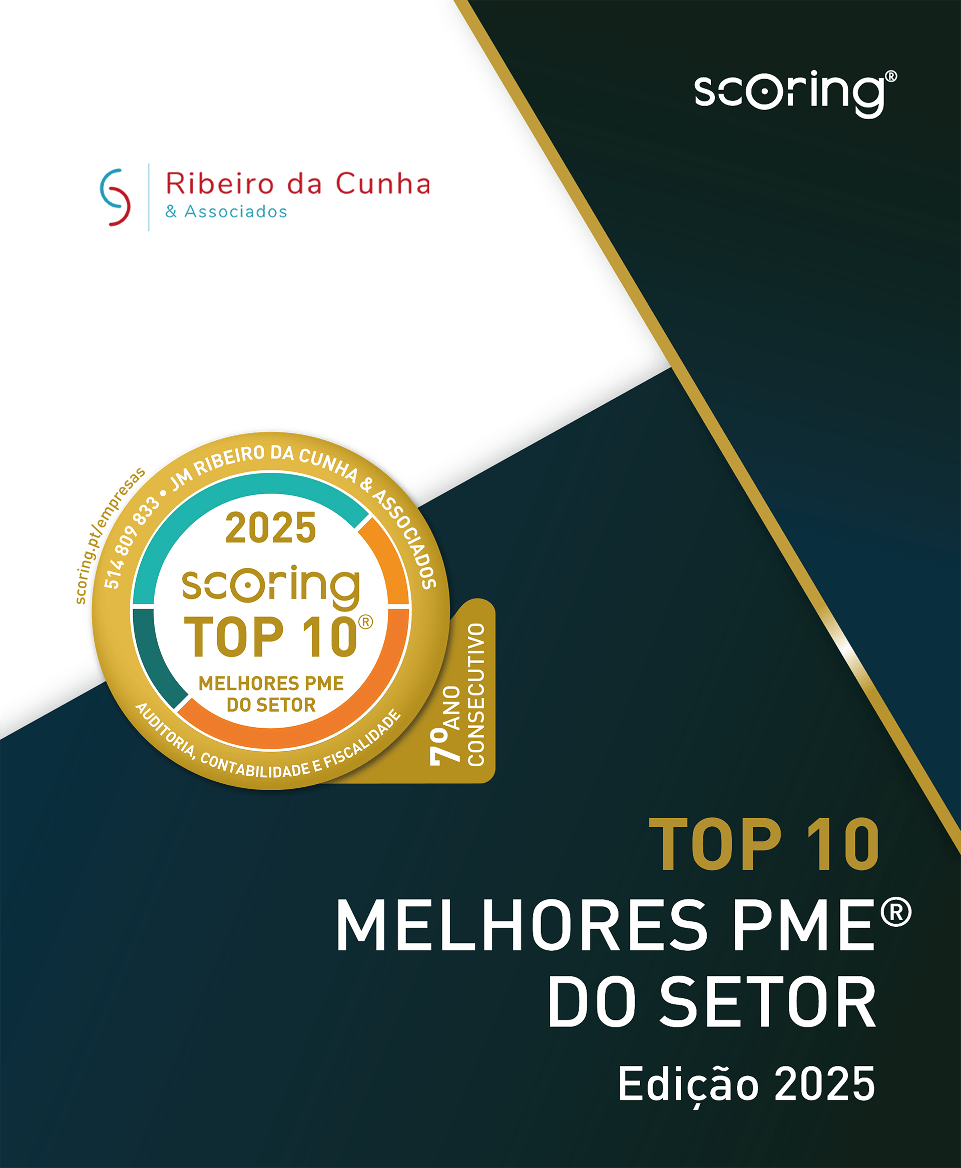 JM Ribeiro da Cunha & Associados distinguida TOP 10 Scoring 2024